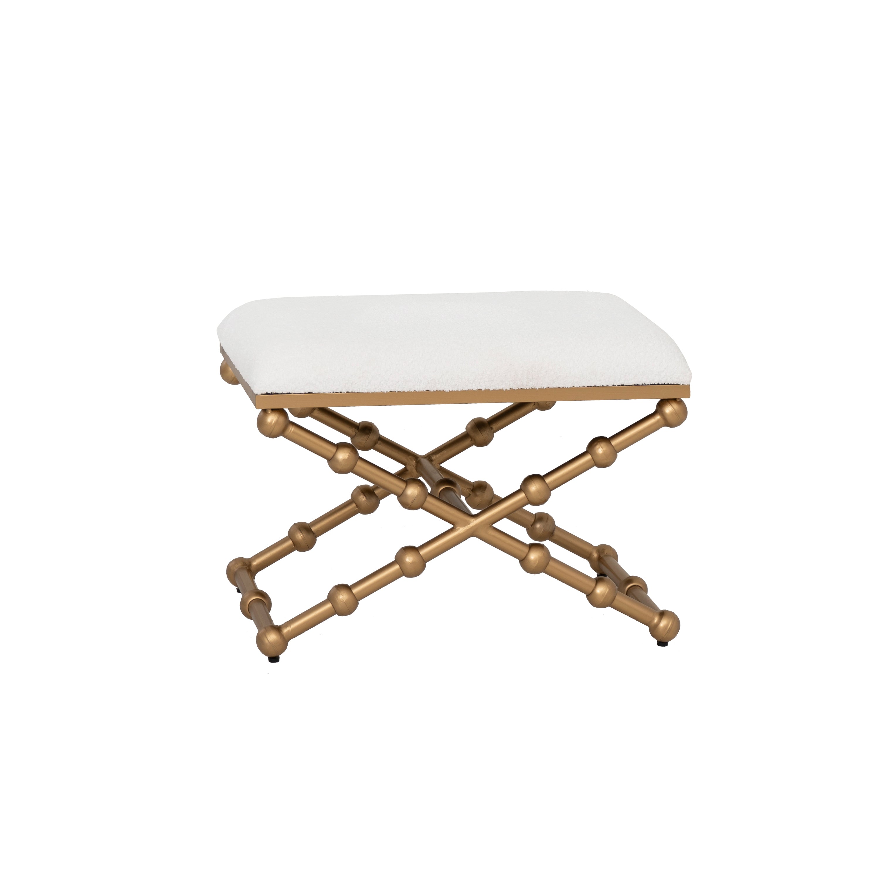 Linon Home Decor Campaign Sphere Stool