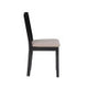 Norah Black Walnut Nook Black Table 2 Chair