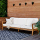 Cannon Teak 2 or 3 Seater Sofa With Cushions