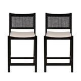 Beaux Cane Stools (Set of 2)