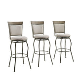 Essex Adjustable Pewter Stools (Set of 3)