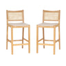Beaux Cane Stools (Set of 2)