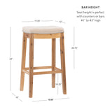 Claridge Linen Stool