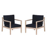 Svana Beige or Navy Side Chair (Set of 2)