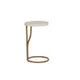 Capiz Round Metal Side Table