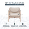 Svana Beige or Navy Side Chair (Set of 2)