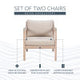 Svana Beige or Navy Side Chair (Set of 2)