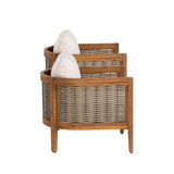 St. Lucia Brown Outdoor Club Chair