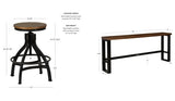 Haywood Sofa Bar 4 Stools 5 Piece Set