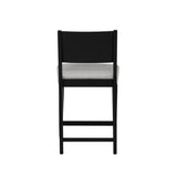Cosgrove Black Upholstered Counter Stools (Set of 2)