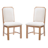 Bree Brown Side Chair Upholstered Seat (Set of 2)