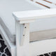 Kaiko White Bench with Cushion
