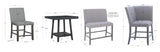 Seneca Gray Counter Group Bench Nook 6PC