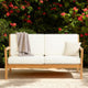 Cannon Teak 2 or 3 Seater Sofa With Cushions