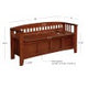 Shayla Walnut Storage Bench Split Seat