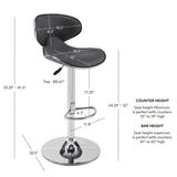 Beldon Faux Leather Bar Stool