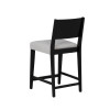 Cosgrove Black Upholstered 3PC Counter Set