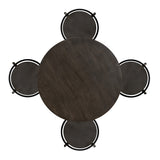 Haywood 5PC Round Bar Table Set with Adjustable Stools