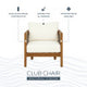 St. Lucia Brown Outdoor Club Chair