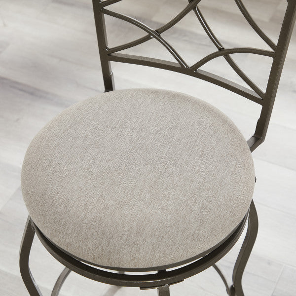 Karla Pewter Adjustable Leg Stools (Set of 3)