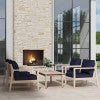 Svana Blue 5PC Side Chair Set