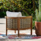 St. Lucia Brown Outdoor Club Chair