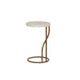 Capiz Round Metal Side Table