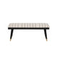 Cierra Black Upholstered Bench