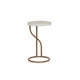 Capiz Round Metal Side Table