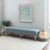Isabelle Linen Bench 62In