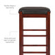 Lance Tavern Set Black With Faux Marble Top