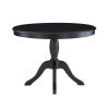 Norah Black Walnut Nook Black Table 2 Chair