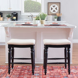 Marino Antique Backless Bar or Counter Stool