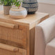 Raphael Cane Two Drawer Table