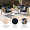 Svana Blue 5PC Side Chair Set