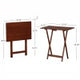 Tannan Hazelnut Tray Tables