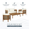 St. Lucia Brown 4PC Outdoor Set