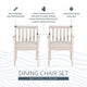 Svana Natural Armed Outdoor Dining Chair (Set of 2)