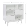 Waves 3 Shelf Bookcase