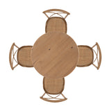 Banks 5 Piece Set Round Table 4 Chairs