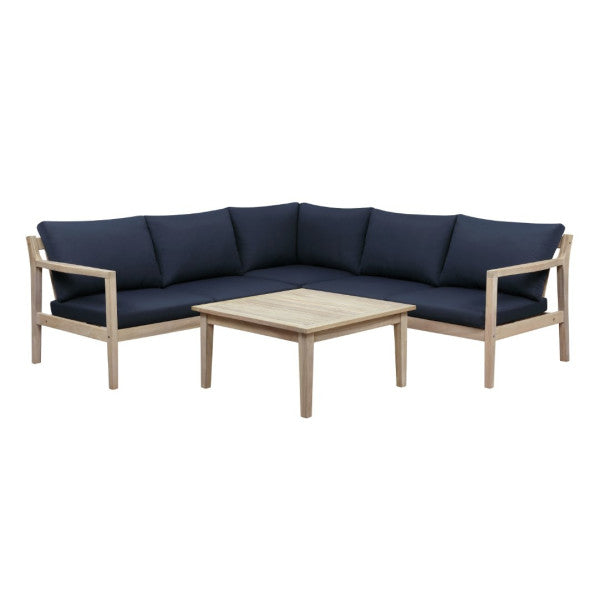 Svana Beige or Navy 4PC Sectional Set
