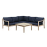 Svana Beige or Navy 4PC Sectional Set
