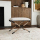 Campaign Striped Accent Stool