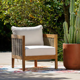 St. Lucia Brown Outdoor Club Chair