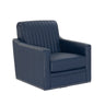 Carter Swivel Faux Leather Accent Chair