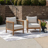 St. Lucia Brown Outdoor Club Chair