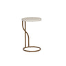 Capiz Round Metal Side Table