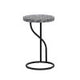 Capiz Round Metal Side Table